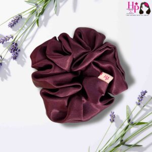 Prune-Wine-Silk-Satin-Scrunchie