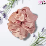 Barbie-Pink-Silk-Satin-Scrunchies