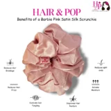 Barbie-Pink-Silk-Satin-Scrunchies