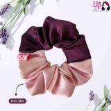 Barbie Pink and Prune Wine Dual Tone Hair Scrunchies