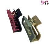 Beige and Olive , Reddish Pink and Black Hair Claws