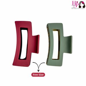 Beige and Olive , Reddish Pink and Black Hair Claws