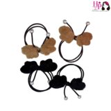 Black and Brown Butterfly Hair Tie
