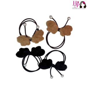 Black and Brown Butterfly Hair Tie