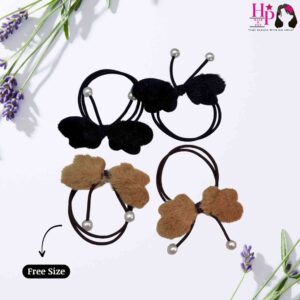 Black and Brown Butterfly Hair Tie