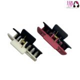 Black and White, Reddish Pink and Black Hair Claws