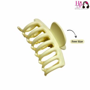 Butter Cream Rubber Coated Hair Claws