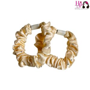 Buttercream Rhinestone Hair Tie