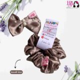 Champagne Hair Bow with Scrunchies