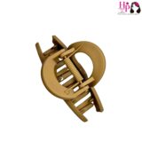 Dark Beige Hourglass Shape Hair Claws