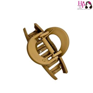 Dark Beige Hourglass Shape Hair Claws