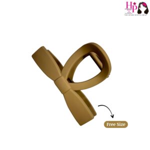 Dark Beige Hourglass Shape Hair Claws