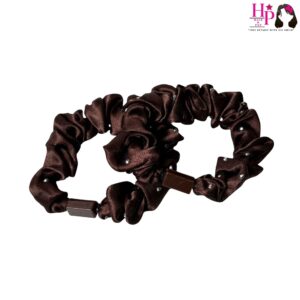 Dark Brown Rhinestone Hair Tie