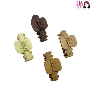 Dark Brown and Dark beige, Buttercream and Nude Hair Claws