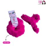 Hot Pink Fur Hair Tie