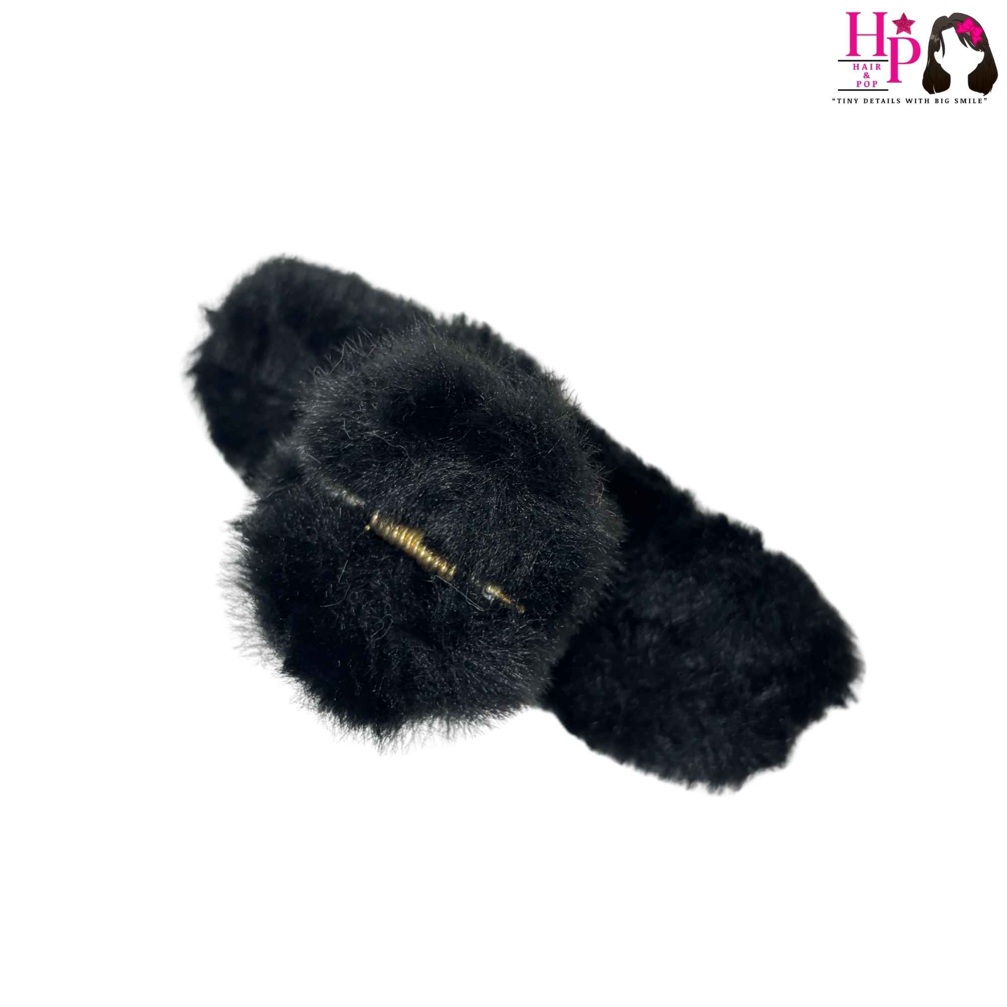 Jet Black Fur Hair Claws