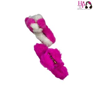 Magenta and Magenta with White Fur Hair Claws