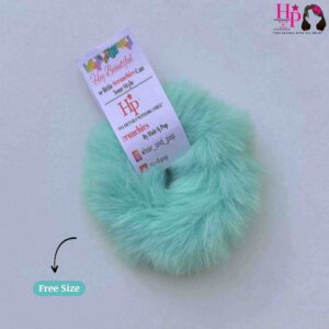 Mint Green Fur Hair-Tie