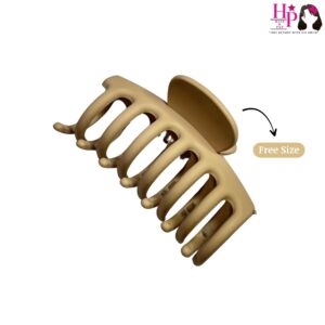 Nude Rubber Coated Hair Claws